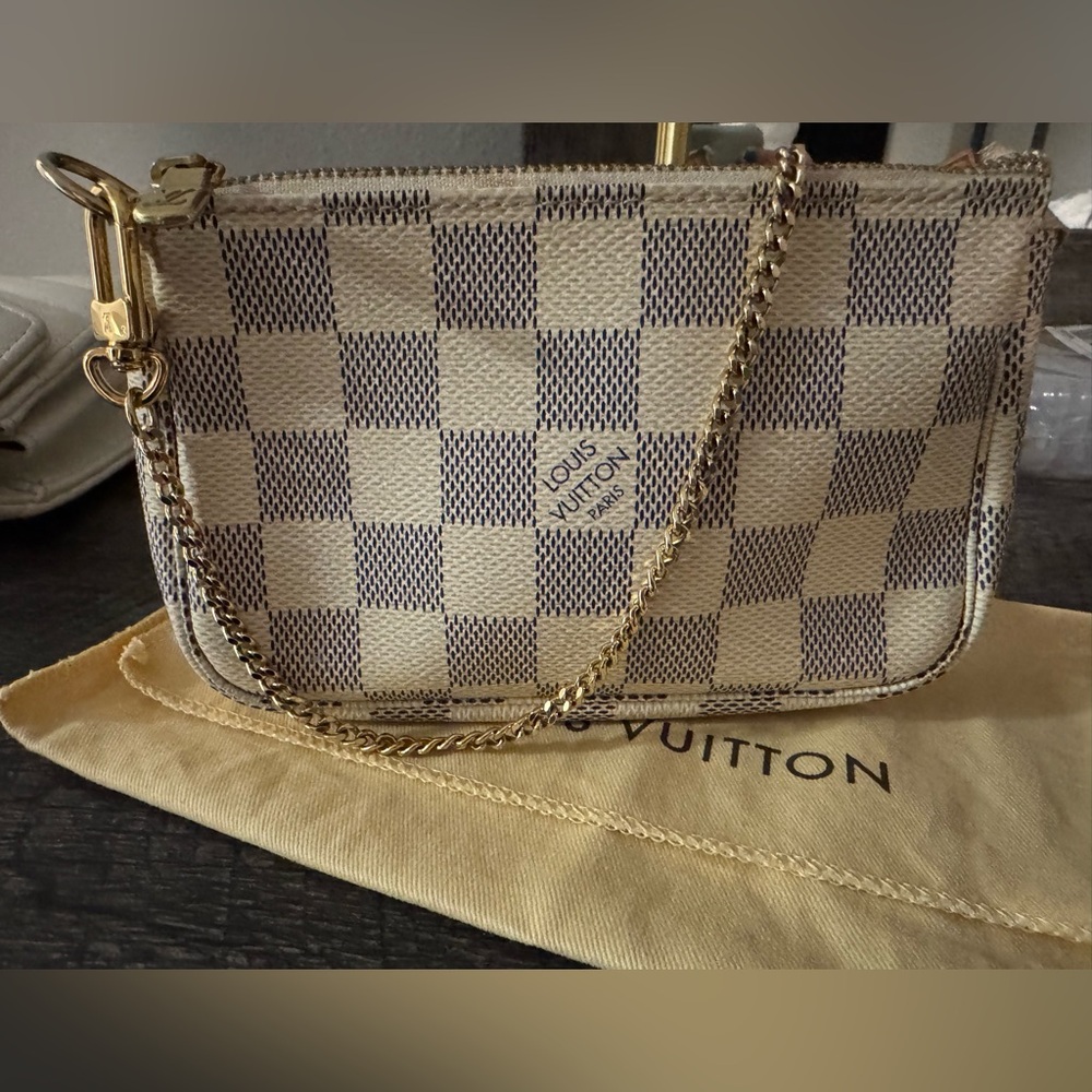 Louis Vuitton Pochette Accessoires Accessories Damier white